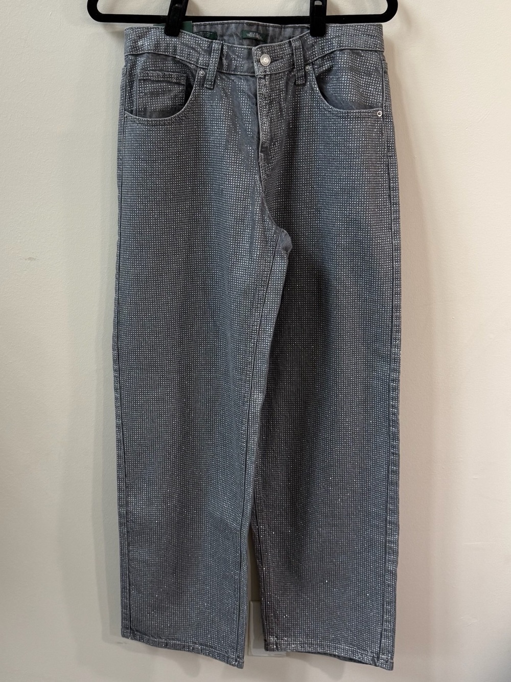Women’s Mid-Rise 90s Relaxed Straight Jeans - Silver Speckle, Size 6